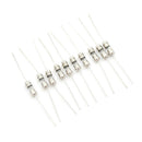 10pcs Glass Tube Fuse Axial Leads 3.6*10mm 2A Slow Blow  Z