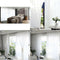 2pcs Patio Door White Chiffon Sheer Curtain Bedroom