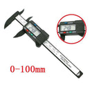 Digital Caliper, 100mm 4 inch LCD Digital Electronic Carbon Fiber Vernier C