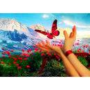 Diamond Painting Flying Butterfly Full Round Wall Picture 40x30cm (m581)