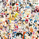 100Pcs Sexy Girls Anime Stickers DIY Scrapbook Suitcase Laptop Guitar Stick lj