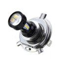 2 Pcs Motorcycle Headlight H4 LED Beam Head Light Lamp Bulb 6500K DC9V-32V