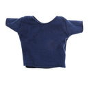 1/6 Blue Loose Round Neck Short T-Shirt Top for 12 Inch Male Action Figures