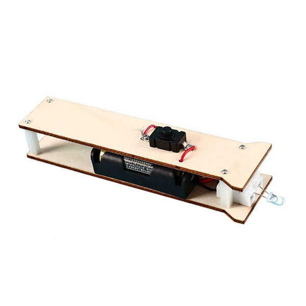 DIY Flashlight Wood Toys Kit Kid Educational Physics Science Assemble Craft #gib