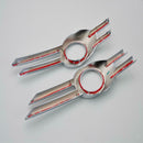 2 Sets Fog Light Lamp Cover Bumper Grille Trim Protect For