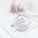 Fashion Utility Monocle Lens Necklace With 5X Magnifier Magnifying Glass Pendant