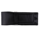 Waterproof Pencil Case Outdoor Portable Pens PU Leather Black