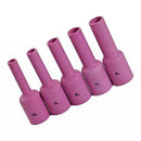 5pc TIG Long Alumina Ceramic Nozzle Gas Lens Cup Comsumables Accessories KIT