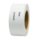 2Pcs 250x Blank White Food Storage Labels