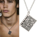 Stainless Steel Cross Bible Verse Prayer Dog Tag Pendant For Men Necklace K X0K6