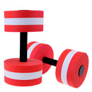 Pack of 2 Water Aerobics Dumbbells Aquatic EVA Foam Barbell Pool Workout