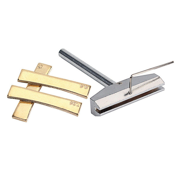 Golden Brass Guitar Bass 3pcs Fret Press Caul Inserts Radius Acoustic/Electric