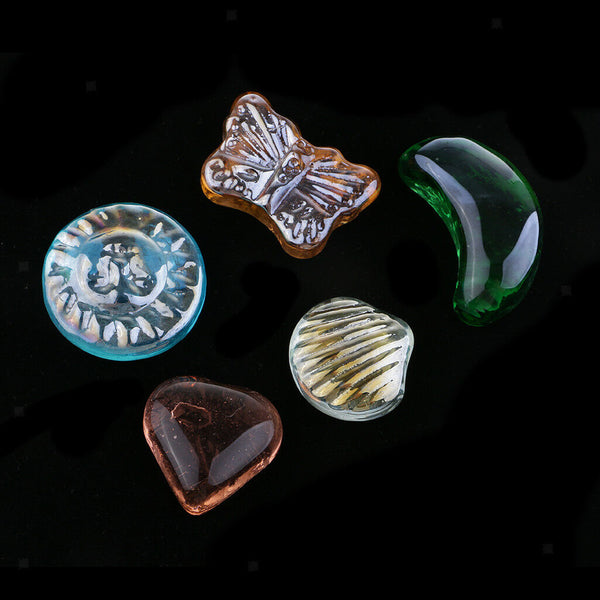 15Pcs Colored Sea Glass Stones for Jewellery Making/Decoration/Craft Work