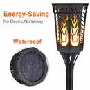 Solar Torch Light 96 LED Flicker Lighting Dancing Flame Lamp Outdoor Waterp