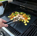 2x BBQ Grill Mat Non-Stick Oven Liners Teflon Cooking Baking Reusable Sheet Pad