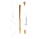 3 Hooking Ventilating Needles+Holder Creat Repair Lace Wig Toupee Hairpiece