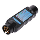 7 Pin Towing Trailer Horsebox Caravan Light Connector Tester Check Socket  A