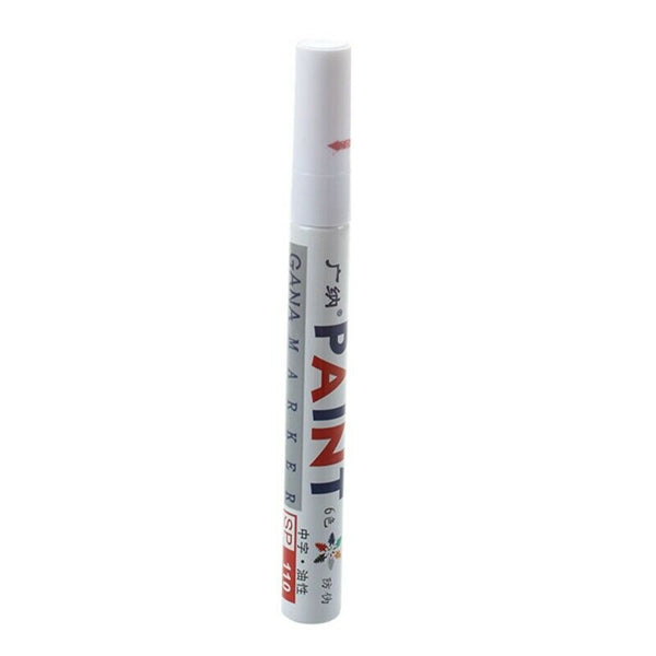 1 White Permanent Car Tyre Tire Metal Paint Pen Marker
