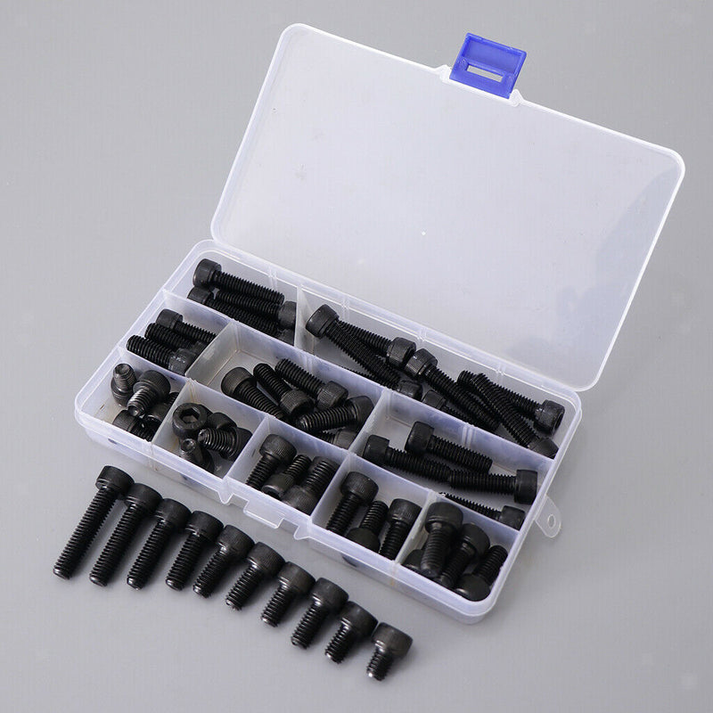 Black-force 12.9 Screw Alloy Level Hexagon Steel Plug Head Cap Screws M8 Series