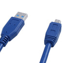 12 Blue USB 3.0 Osmini 10 Pin Male Meter / Meter Extension Cable Connector