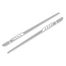 2pcs Car Side Body Vinyl Decals Long Stripe Stickers for Mercedes-Benz(Grey