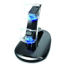 Dual USB Charging Charger Docking Station Stand for PS4 Controller (Black)