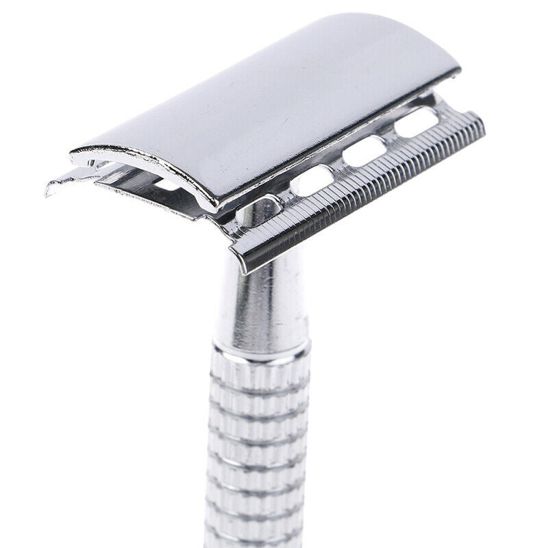 Men Shaver Steel Handle Razor Razor Shaver Double Edges Manual Shaver With B Bj