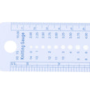 2-10mm Sew Ruler Tools Knitting Needle Gauge Inch cm Ruler Measure Sewing To ï¼D