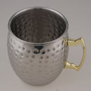 2x Stainless Steel Hammered Moscow Mule Mug Drink Cup Camping Office 500ml