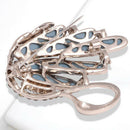 1pc Rhinestone Crystal Swan Pins and Brooches for Women Swan Animal BroochB Hn