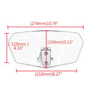 Motorcycle Windshield Extension Spoiler Windshield Deflector Adjustable Cli