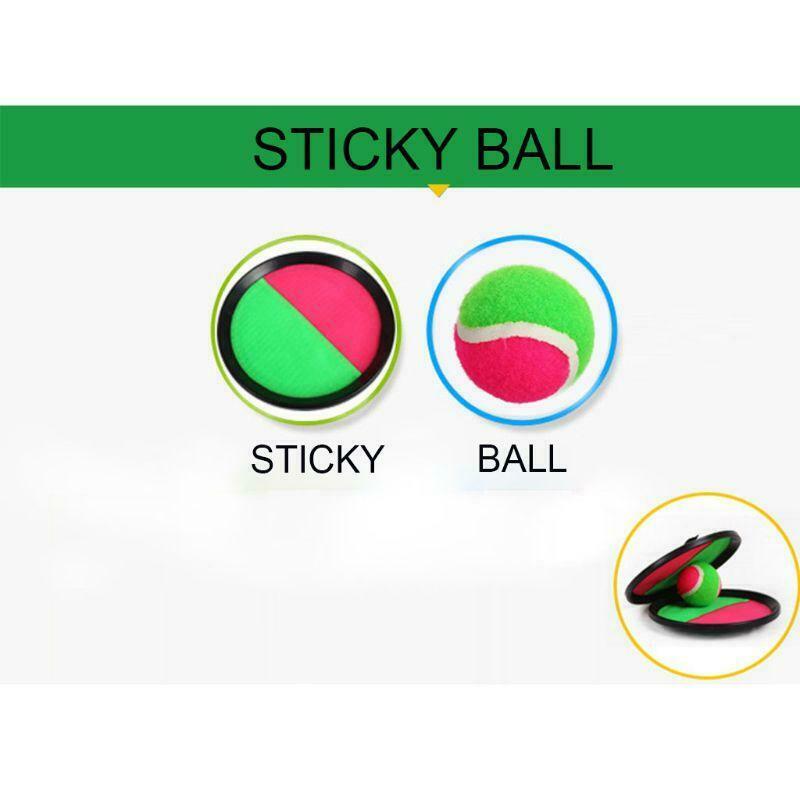 Paddle Toss and Catch Ball Game Set for Kid Self Stick Throw Catch Bat Ball Game