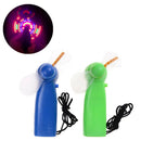 Flash LED Color Matrix Mini Air Cool Fan summer Portable handhold fan FT