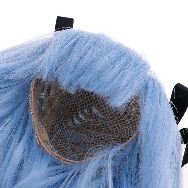 1/3 BJD Wig Hair Blue Curly Hairpiece for LUTS DOD Supper Dollfie Ball Jointed