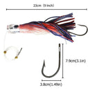 6 pcs 9 Inch Saltwater Fishing Lures Trolling Lures for Tuna Marlin Dolphin