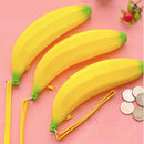 Novelty Silicone Portable Banana Coin Pencil Case Purse Bag Wallet Pouch .AU