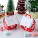 10 x Box Xmas Packaging Bag House Shape Gift Bags Christmas DIY Box Candy X4B3