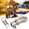 Motorcycle Exhaust Muffler Middle Pipe for Kawasaki Z250 Ninja 250R 300 #SFD