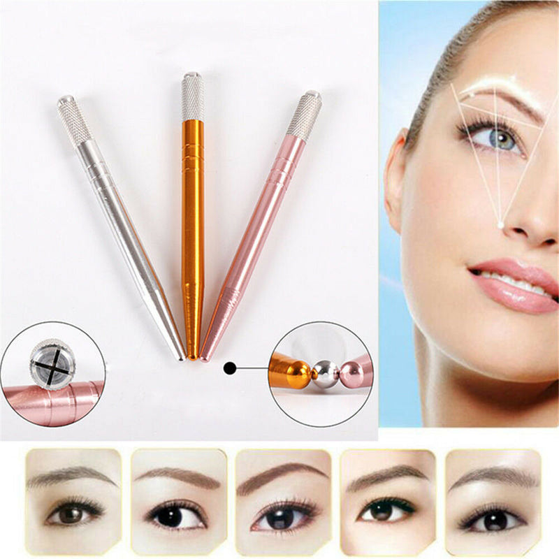 UK Makeup Permanent Eyebrow Tattoo Manual Pen Microblading Tattoo Machine Tools.