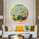 Daisy Mural Pink Tassels Special Shape DIY Diamond Painting Home Wall Decor