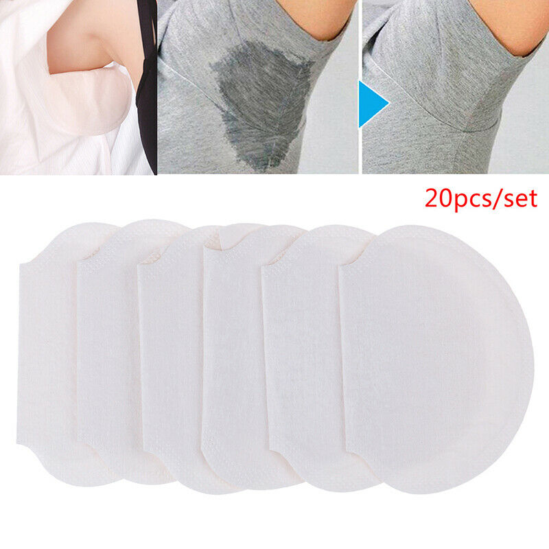 New 20pcs Underarm Armpit Sweat Pads Stickers Shield Guard Absorbing Disposa FT