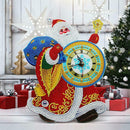DIY Full Drill Diamond Painting Santa Claus Clock Home Hanging Ornament