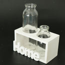Tabletop Glass Terrarium for Hydroponics Plants Home Decor-White