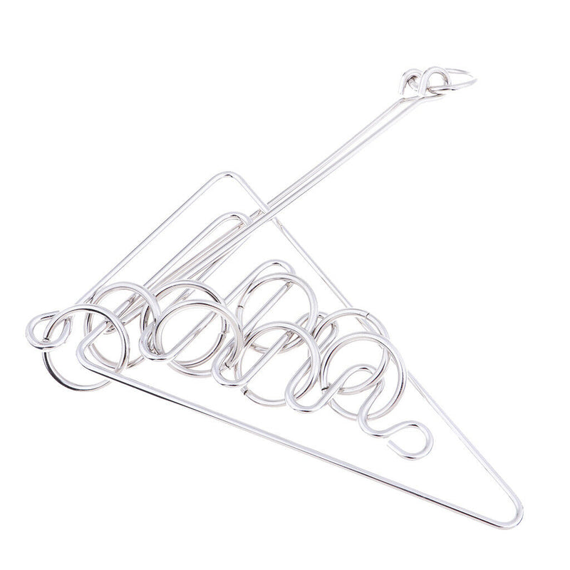 Classic Metal Wire Puzzle IQ Baffling Brain Teaser Magic Rings Puzzles Game