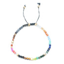12 Constellation Lucky Natural Stone Simple Bracelet Beads Adjustable Bracelet