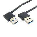 USB 3.0 Type A Male 90 Degree Left Angled to Right Angled Extension Cable S
