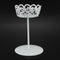 4pcs Mini White Dessert Stand with Premium Steel Material Cupcake Display,  S6B1