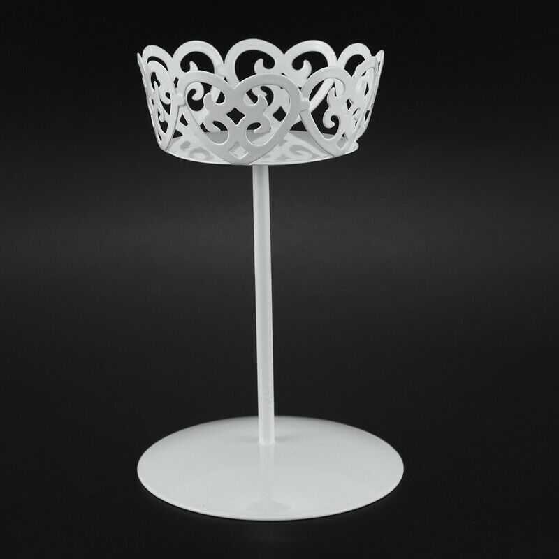 4pcs Mini White Dessert Stand with Premium Steel Material Cupcake Display,  S6B1