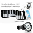 37 Keys Silicon Flexible Hand Roll Up Piano Soft Portable Electronic Keyboa