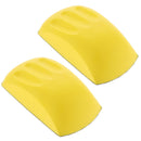 2 Pieces 6 Inch Hand Sanding Block for Round Discs Mouse Shaped Hand Sanding Pad